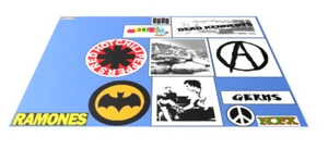 John Frusciante Ibanez Decal Sticker Set Red Hot Chili Peppers 1980s 1990s Rock - Bild 1 von 3