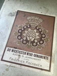 * Series 1 c1880 Die Wichtigsten Webe-Ornamente By Friedrich Fischbach - Picture 1 of 14
