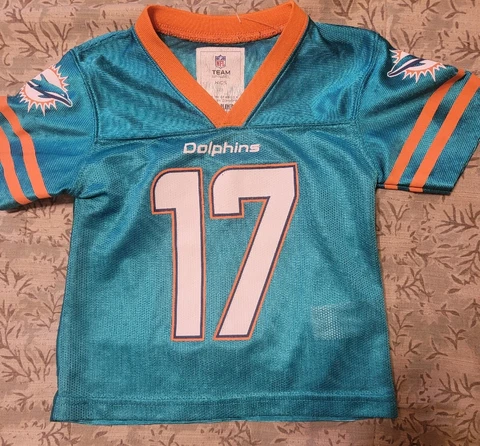 KIDS NFL THROWBACK JERSEY M. DOLPHINS RYAN TANNEHILL SIZE  2T Cover