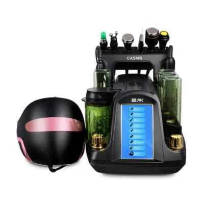 H2O2 Bubble Oxygen Facial Machine Skin Cleaning RF Facial Lifting Led Mask - Image 1 of 4