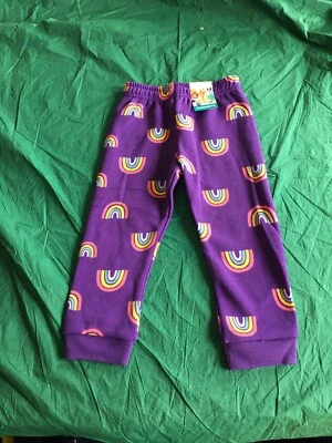 NWT Garanimals Printed Fleece Pants Purple With Rainbows 2T - Image 1 of 4