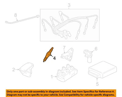 Sistema de encendido Ford OEM 05-11 Explorer Sport Trac-Bujía AGSF24NX Foto 1 de 2