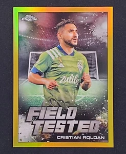 2022 Topps Chrome MLS #FT-9 Cristian Roldan Field Tested Gold Refractor /50 - Picture 1 of 2
