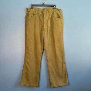 Vintage 70s OshKosh Pants Men's Size 38/30 Sanforized Union Made Green Workwear - Picture 1 of 8