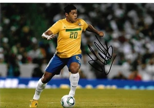 Foto autógrafa firmada a mano de Hulk 12x8 certificado de autenticidad de Brasil - Imagen 1 de 1