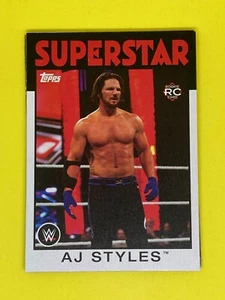 Tarjeta de novato coleccionable de lucha libre WWE AJ Styles Superstar Topps Heritage 2016 radiocontrol - Imagen 1 de 1