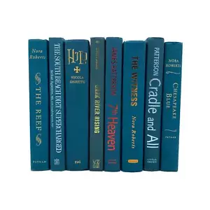 Modern Hardback Books in Teal | Decorative Books By Color | Gently Used Real - Imagen 1 de 5