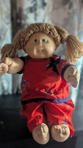 Vintage Cabbage Patch Kids Doll 1978 1982 Blond Hair, Green Eyes, Dimples - Picture 1 of 13