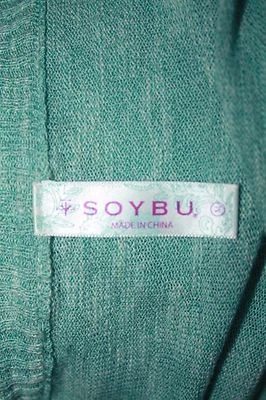 SOYBU Talla M AQUAMARINA Cascada Larga Cárdigan Suéter Yoga Foto 1 de 4