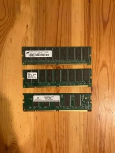 Lot of 3x 128 MB (Samsung, Dell, MT) SDR RAM, 100 MHz - Picture 1 of 2