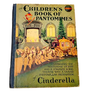 1930 Children’s Book of Pantomimes Cinderella Pop-Up Theatre Toy Theater Book - Picture 1 of 12