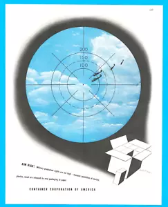 1943 WWII Container Corporation of America PRINT AD fighter planes shipping - Picture 1 of 4