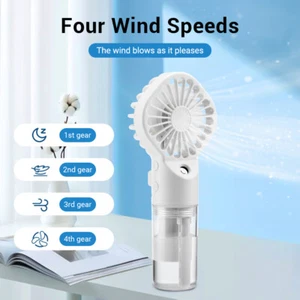 Portable Handheld Misting Fan Water Spray Fan 3 Adjustable-Speed Personal Fan US - Picture 1 of 11