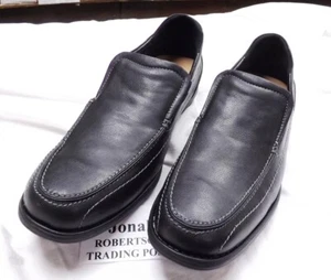 David Stone Slide on Dress or Casual Shoes Black Jonah Men’s Size 14 D NIB - Picture 1 of 9