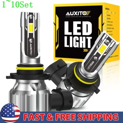 9005 HB3 LED Headlight High Combo Low Beam Bulb Super White Bright Lamps 1-10Set - Image 1 of 4