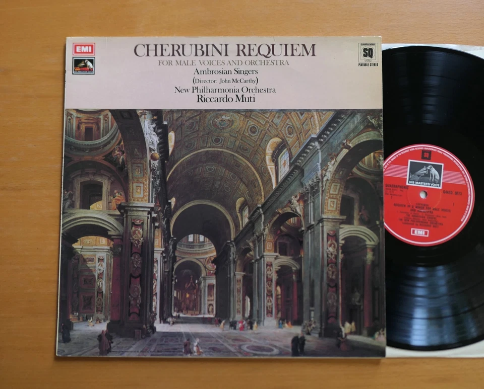 Q4 ASD 3073 ED1 Cherubini Requiem Riccardo Muti 1975 NEAR MINT Quad EMI 1st - Image 1 of 4