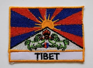* Sew On Patch * Nepalese Made * 7.6 x 5.6 cm * FREE TIBET Protest Support - Picture 1 of 1