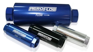 Aeroflow AF66-2043BLK Aeroflow Pro Filter 60 Micron Black Female -12 ORB 2.4" x  - Picture 1 of 4