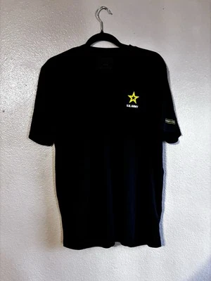 Camisa masculina média de microfibra preta e amarela do Exército dos EUA - Imagem 1 de 3
