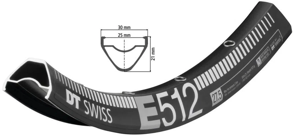DT-Swiss - E 512 Enduro Felge 27.5 " - schwarz - 32 - Bild 1 von 1