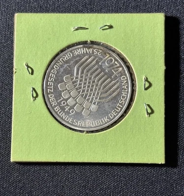 West Germany - 1974 Silver 5 Mark - Image 1 of 2