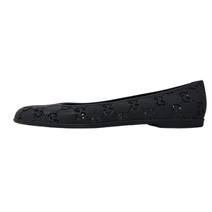 Auth GUCCI - Dark Navy Rubber Women's Shoes - Picture 1 of 7