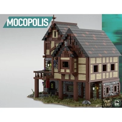 MOC-76694 Medieval Tavern House with Interior Modular Building 3130 Pcs - Image 1 of 4