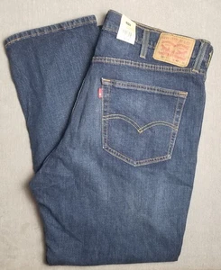 Levis 541 Jeans Men 40x30 Blue Medium Wash Lightly Tapered Leg Athletic Fit Flex - Picture 1 of 12