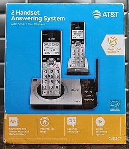 AT&T 2 Handset Digital Answering System Caller ID Announce CL82207 2019 Sealed - Zdjęcie 1 z 6