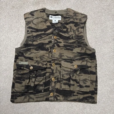 Columbia Gallatin Range Wool Blend Vest Outfitter Brown Camo Large - Image 1 of 4