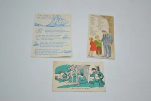 Lot of 3 Vintage Religious Bookmarks Books of The Bible, Morning Prayer - Picture 1 of 9