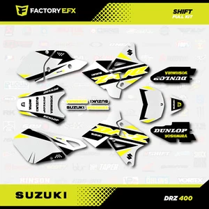 Kit de gráficos de cambio amarillo se adapta a Suzuki DRZ400SM Drz400s drz400 Supermoto DRZ - Imagen 1 de 4