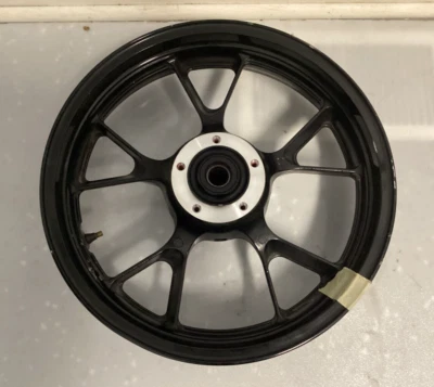 06-11 KAWASAKI NINJA ZX14 ZX1400 LLANTA DELANTERA ROTOR BUJE NEGRO OEM Foto 1 de 2