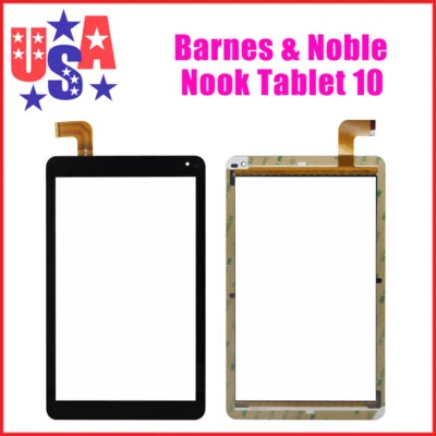Vidrio digitalizador de pantalla táctil de 10,1" para tableta Barnes & Noble Nook 10 BNTV650 Foto 1 de 4