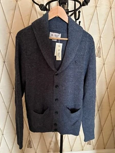NWT - Original Penguin Blue Wool Blend Shawl Collar Cardigan Sweater – M - Picture 1 of 8