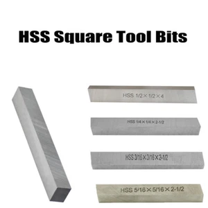 HSS Tool Bit Lathe Cutter 3/16"x2-1/2", 1/4"x2-1/2",5/16"x2-1/2",3/8"x3",1/2"x4" - Picture 1 of 12