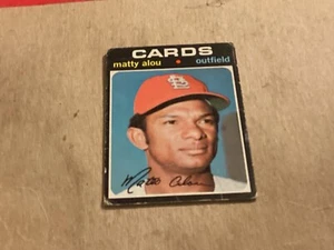 1971 Topps Baseball High Number #720 Matty Alou - EX - Lite Corner Wear - Picture 1 of 2