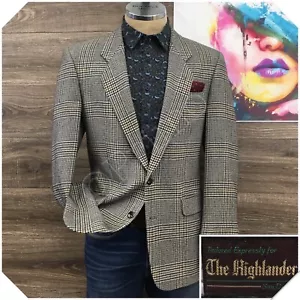 VINTAGE Mens Blazer Sport Coat Casual Jacket Size 40R Classic Wool Suit - Picture 1 of 13