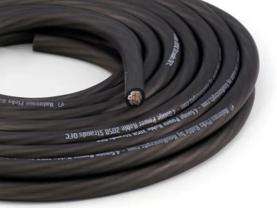 KnuKonceptz Kolossus OFC Power Ground Battery Wire 8 Gauge AWG Cable Black 5Ft - Image 1 of 2