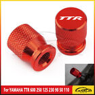 Red For Yamaha Ttr 600 250 125 230 90 50 110 Tire Valve Stem Cover Cap Plug