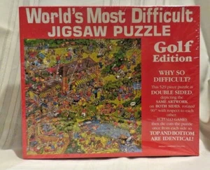 New Buffalo Games - World's Most Difficult Jigsaw Puzzle - Golf Edition. 529 Pc - Picture 1 of 8