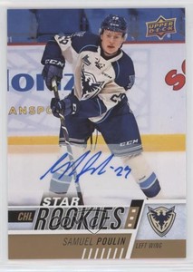 2017-18 Upper Deck CHL Star Rookies Auto Samuel Poulin #371 Auto