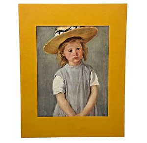 Mary Cassatt Niño en un Sombrero de Paja 11 x 14 Estampado Mate - Imagen 1 de 16