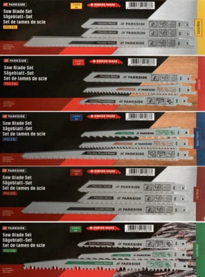 Parkside Säbelsägeblatt Set 3 / 2 - teilig Holz, Kunststoff, Metall - swiss made