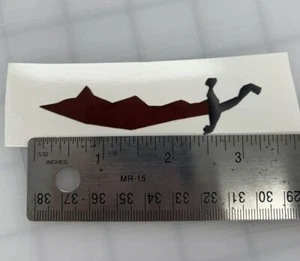 Adesivo Dragon Scimitar D Scim Fan Art OSRS resistente alle intemperie anime decalcomania auto - Foto 1 di 1