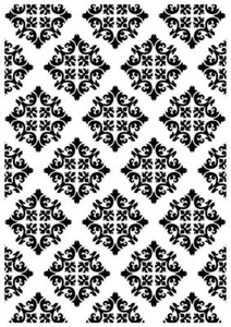 Kaisercraft Embossing Folder 4x6 Diamond Damask Royal Vintage - Foto 1 di 1
