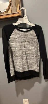 Suéter Danskin Gris Y Negro Niñas Talla 10/12 Foto 1 de 2