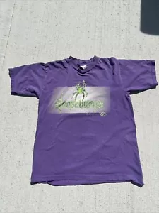 Vintage 1995 Goosebumps By R.L Stine T-shirt Spider Graphic Size Youth Large - Picture 1 of 10