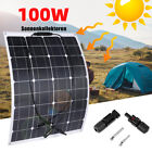 100W Flexible IP68 Solarpanel Monokristallin 12V Solarmodule Wohnmobil Auto Camp