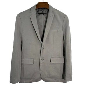 RED SAKS FIFTH AVENUE Mens Gray Sport Coat Blazer Gray Cotton Spandex Small - Picture 1 of 14